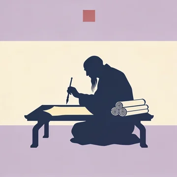 The Scribe — silhouette